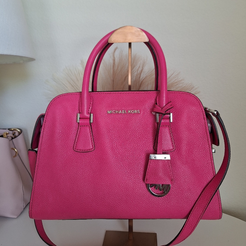 MICHAEL Michael Kors Harper Leather Burgundy Tote shoulder Bag